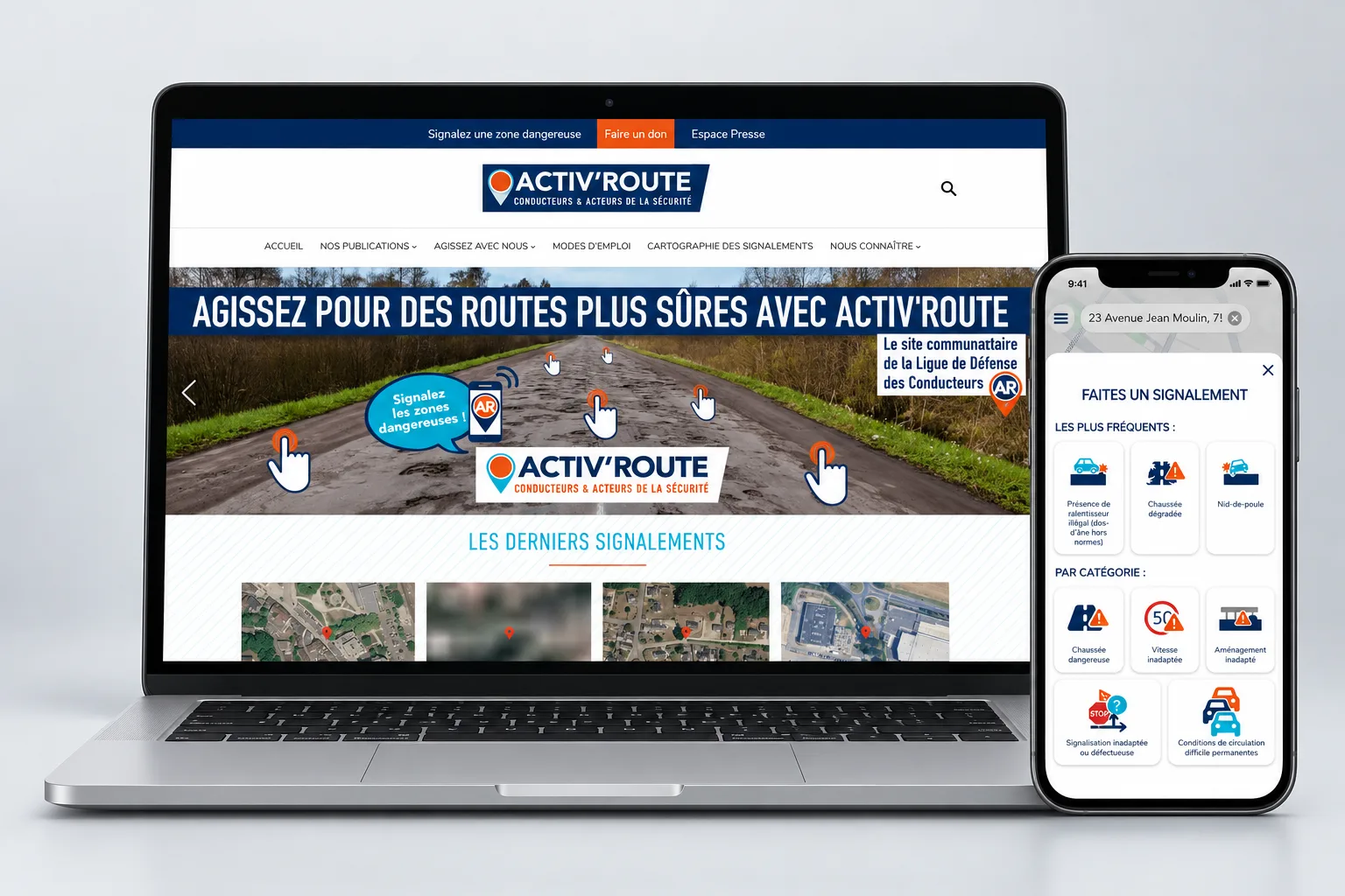 Activroute - Signaler les dangers de la route